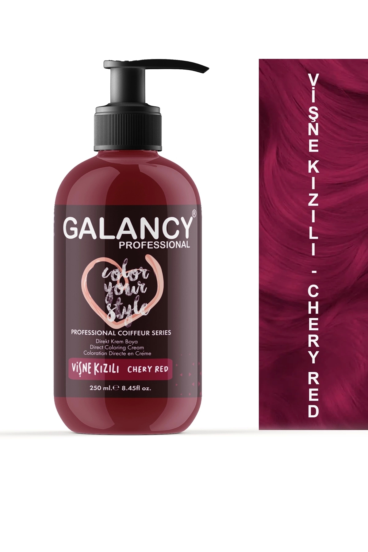 Vişne Kızılı Amonyaksız Renkli Balyaj Saç Boyası 250ml